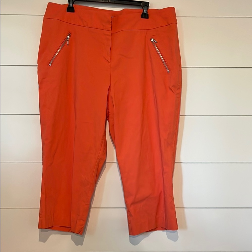 Worthington Orange Capris with Tailored Fit